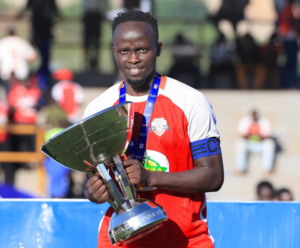 Kitara captain Jasper Aheebwa during the CAF Confederation Cup tie against Mogadishu City Club in Hoima