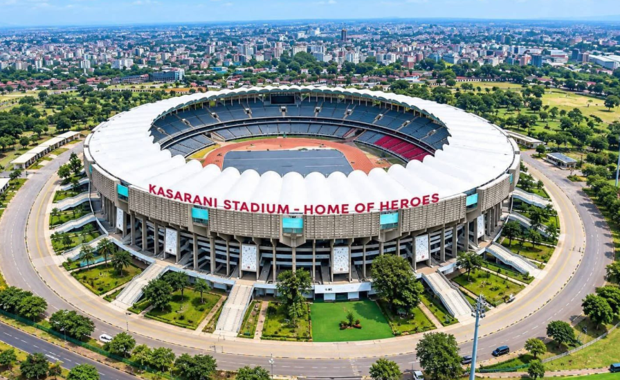 Aerial view of Kasarani Stadium in Nairobi, host venue for the 2029 World Athletics Championships