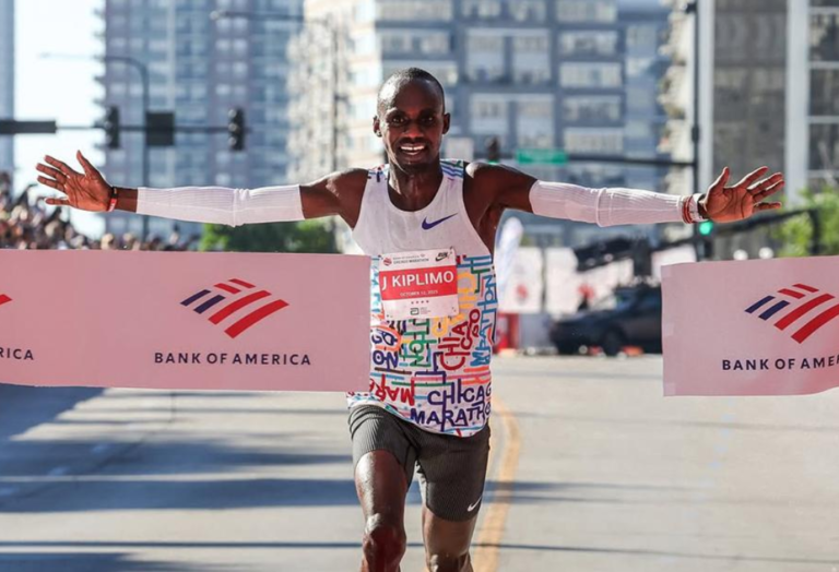 Uganda's Jacob Kiplimo competes in the Chicago Marathon as he seeks to defend his title against leading Kenyan and Ethiopian runners.